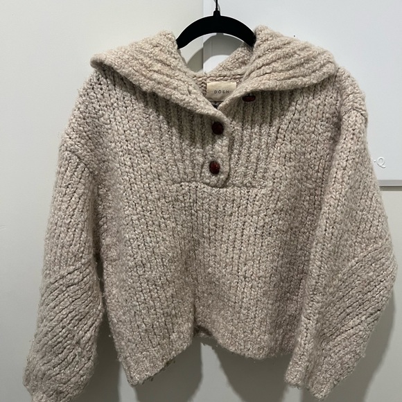 Doen Evita Henley Alpaca & Wool Sweater Size XS - Picture 5 of 8